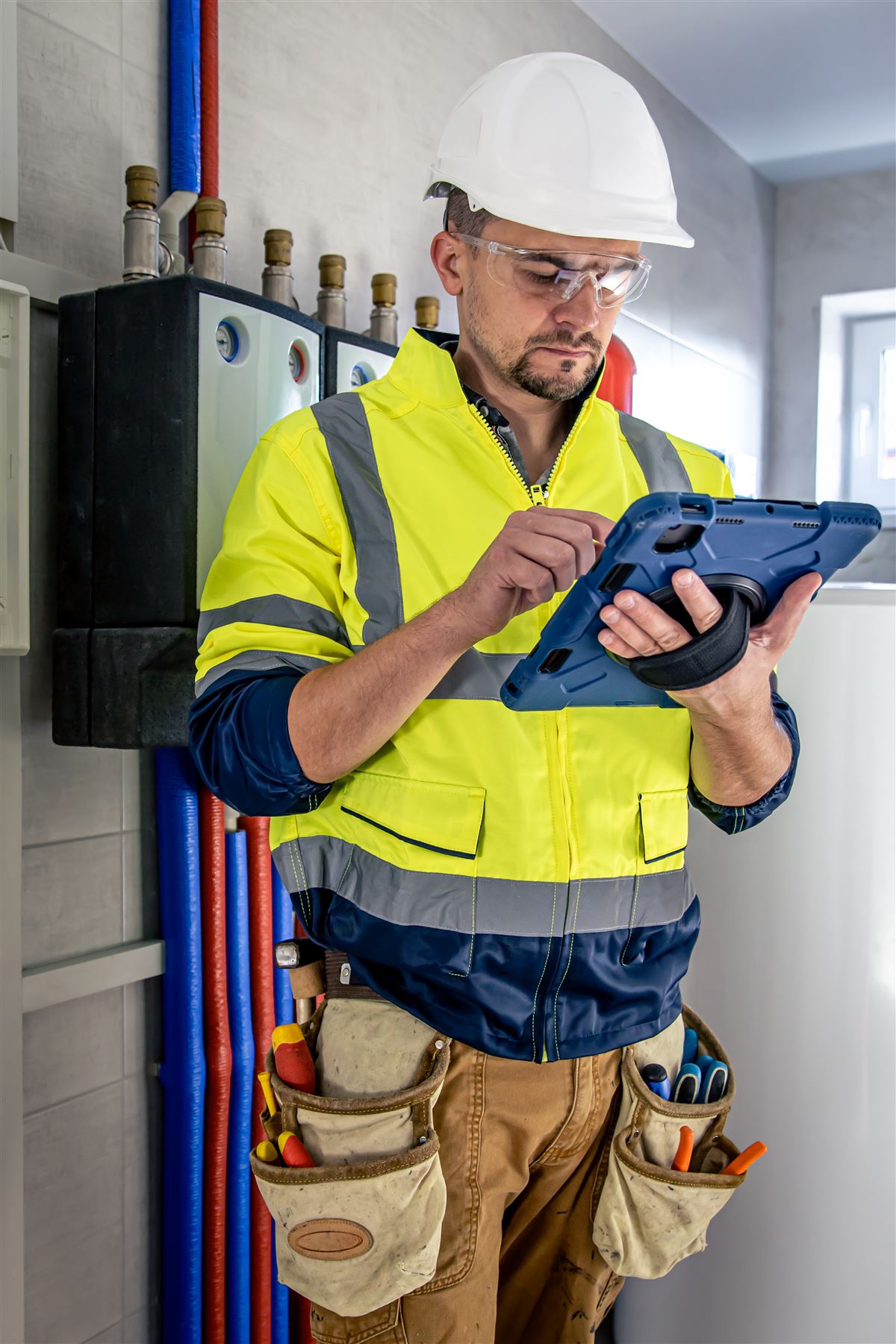 Técnico realizando manutenção